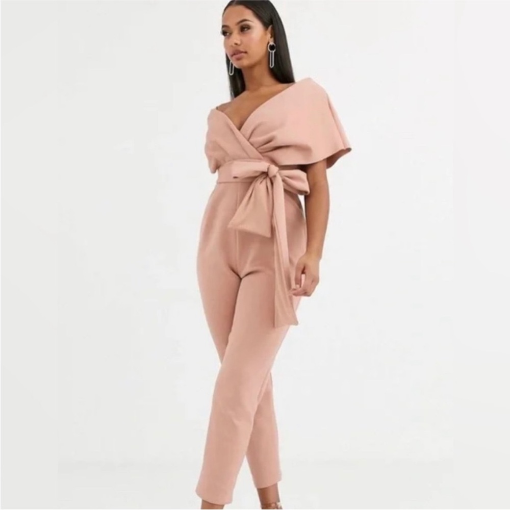 ASOS Blush Wrap Jumpsuit